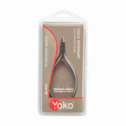 Yoko Кусачки SK 032 для кутикулы серия Premium со спиральной пружиной и лезвием, 6,5 мм