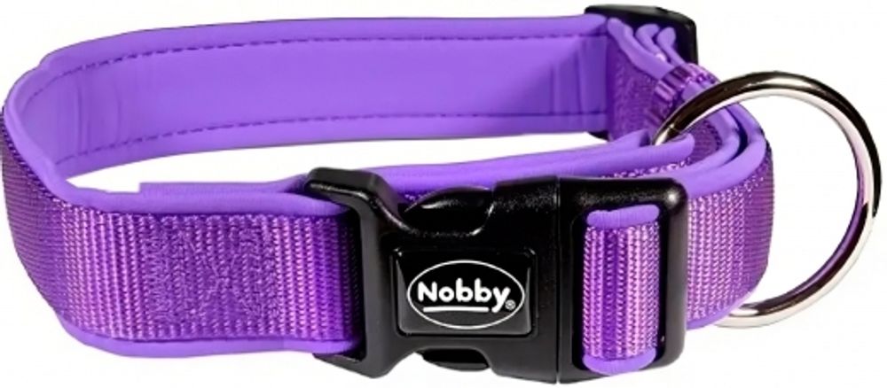 Nobby Ошейник Classic Preno для собак, нейлон, фиолетовый, 25-35 мм, 50-65 см