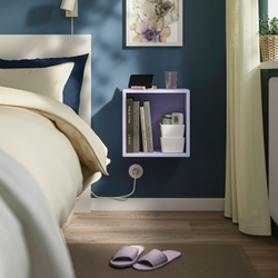 IKEA EKET  (ИКЕА ЕКЕТ)  -  Навесной шкаф - бледно-фиолетовый 35x25x35 см