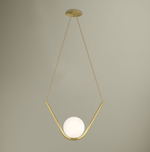 подвес Perle 1  in Satin Brass by Larose Guyon