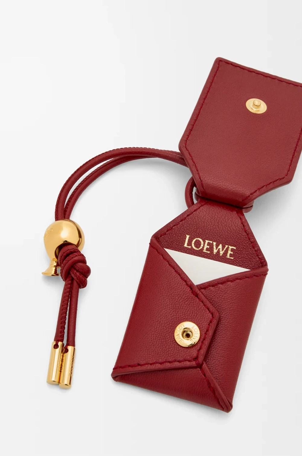 Loewe Сумка-мини Puzzle Featherlight из овечьей кожи наппа, красный