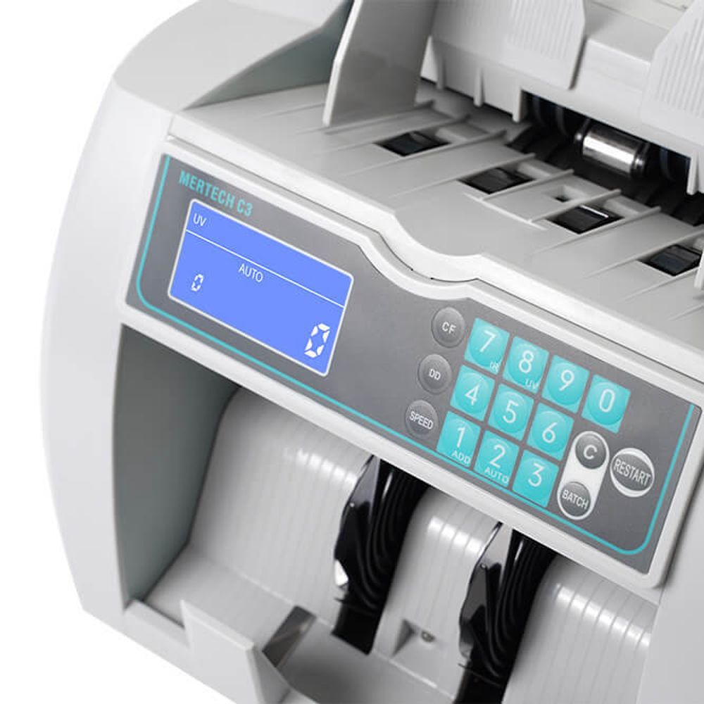 Мультивалютный счетчик банкнот  MERTECH C-3 White