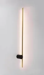 Светильник настенный светодиодный NewRgy W2169-DW-90 BRASS+BLACK, 13 Вт, чёрный и латунный