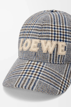 Loewe Кепка из шерсти, синий/белый