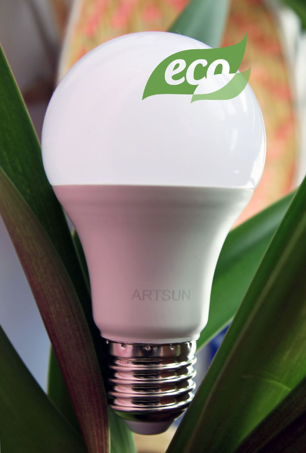ARTSUN светодиодная лампа 12W 3000К E27, комплет из 3 штук