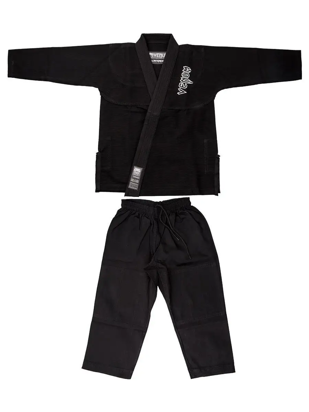 Кимоно для бжж Venum Contender Kids Black с поясом