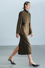 ПРИТАЛЕННАЯ КУРТКА ИЗ 100% ШЕРСТИ — ZW COLLECTION — ZARA