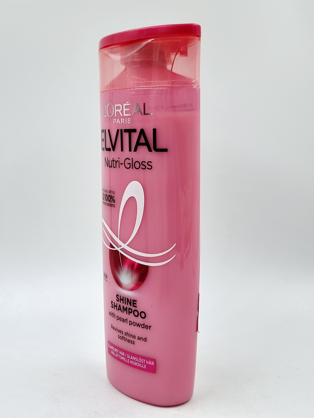 Шампунь L'Oral Elvital Nutri-Gloss Shine для придания блеска с перламутром 250 мл (Франция)