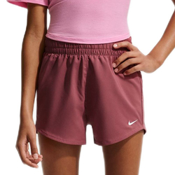 Детские шорты Nike Kids Dri-Fit One High-Waisted Woven Training — pink smoke/white