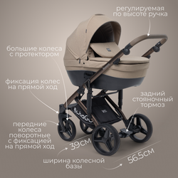 Модульная коляска BubaGO Rosano 3в1