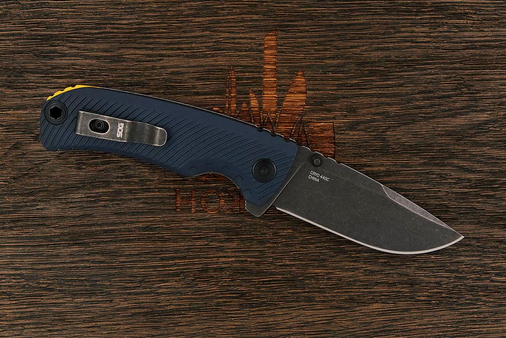 Складной нож SOG Tellus, сталь Cryo 440С, рукоять GRN нави