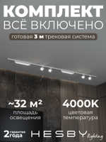 Комплект трековый Hesby Lighting Skylite No14 HSBL_kompl_S014_NI3W4K