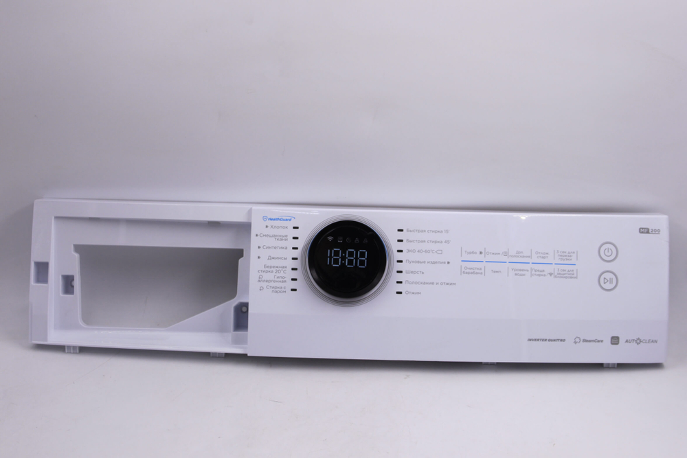 Модуль управления стиральной машины Midea MF 200W80WBS/W в сборе с пластиком