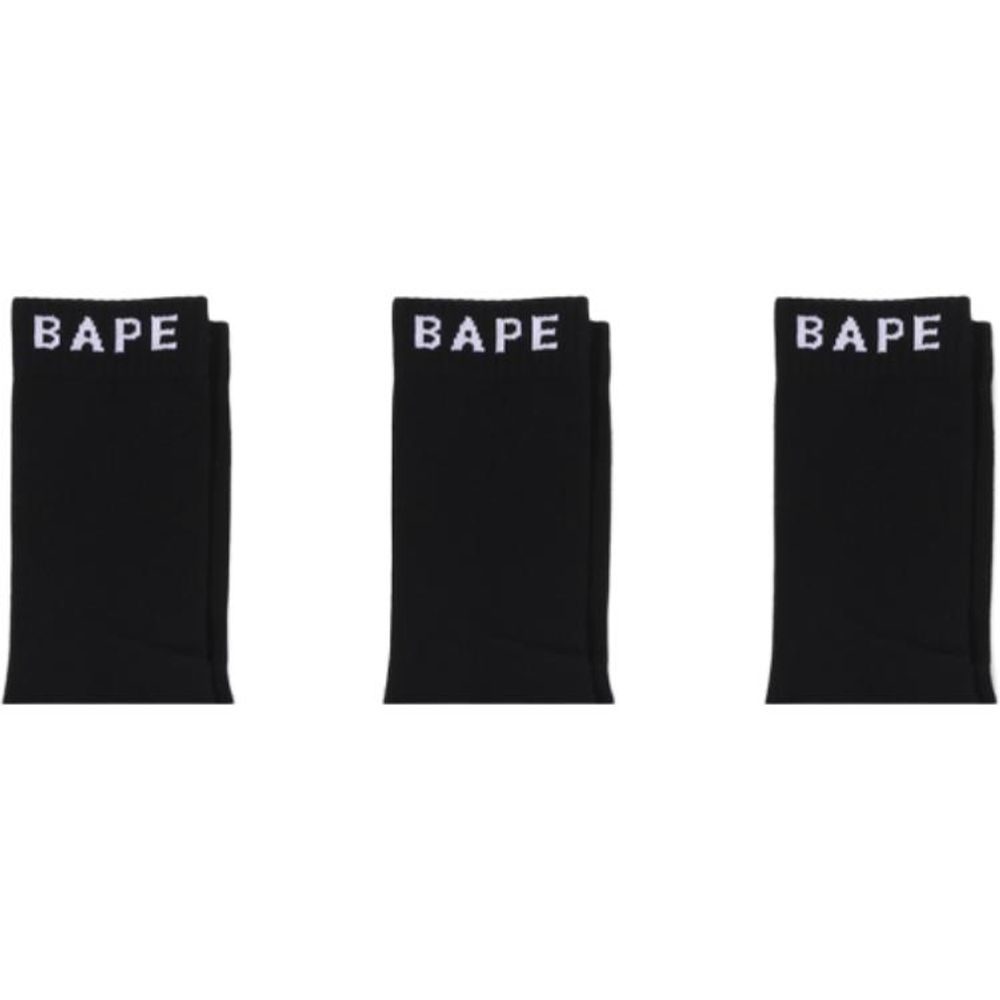 A Bathing Ape Bathing Ape Crew Носки черный