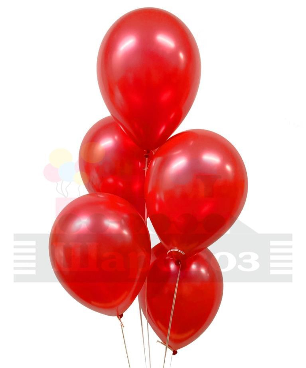 Шары Металлик (красный)