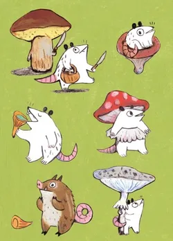 Стикерпак Ивовый лес A6 