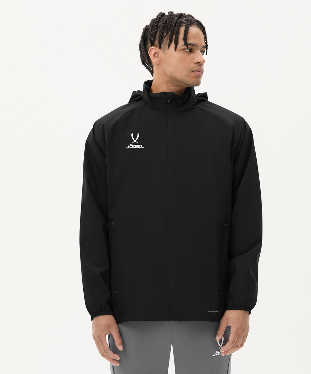 Куртка ветрозащитная JÖGEL PREMIER PerFormPROOF FZ Rain Jacket, черный