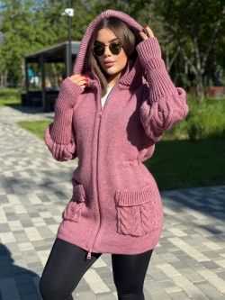 Кардиган куртка анорак вязаный