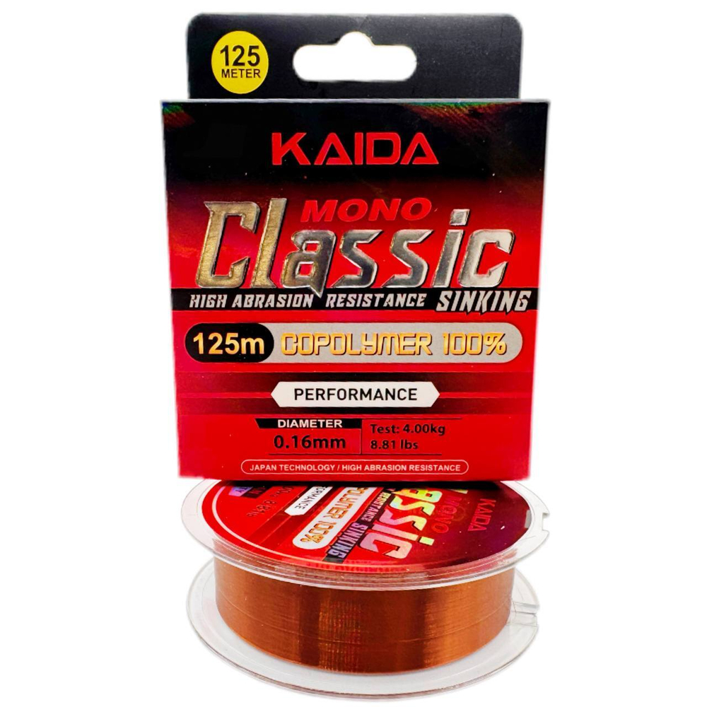Леска 0,30 мм  KAIDA  Classic MONO  125 метров