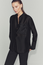 РУБАШКА С ВЫШИВКОЙ И КАРМАНОМ — ZW COLLECTION — ZARA