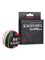 Плетеный шнур Saikyo KAGINAWA X4PE 150m, мультиколор #4.5 (0,38mm), 20,4kg