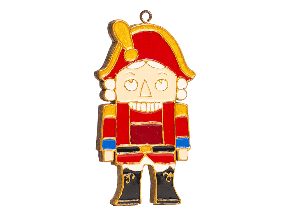 Елочная игрушка Деревянный солдатик