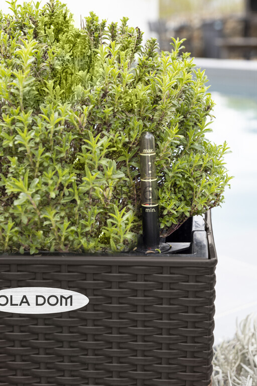 Напольное Кашпо RATTAN 31 литр OLA DOM коричневый с автополивом