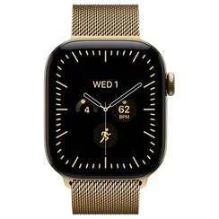 Умные часы Apple Watch Series 12 46 мм Titanium Milanese Loop Золотой
