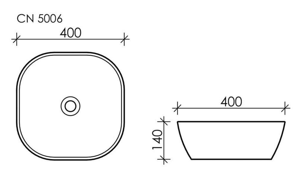 Рукомойник Ceramica Nova Element 40 см CN5006