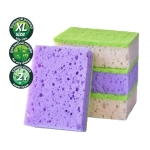 Губки для мытья посуды XL (bubble-поролон), 10шт. микс яркие цвета Master FRESH