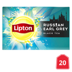 Lipton Чай черный Russian Earl Grey с бергамотом 20 пакетиков, 40 г (из Финляндии)