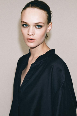 ZARA РУБАШКА С ВОРОТНИКОМ-СТОЙКОЙ ZW COLLECTION, МОРСКОЙ ТЕМНО-СИНИЙ