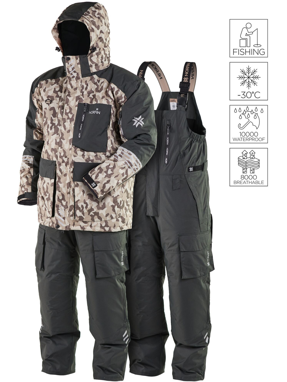 Костюм зим. Norfin TORNADO PRO DESERT LE 01 р.S