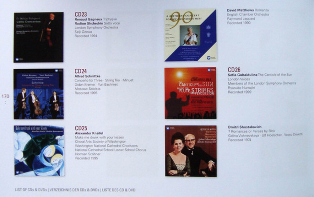 Mstislav Rostropovich / Cellist Of The Century (The Complete Warner Recordings)(40CD+3DVD)