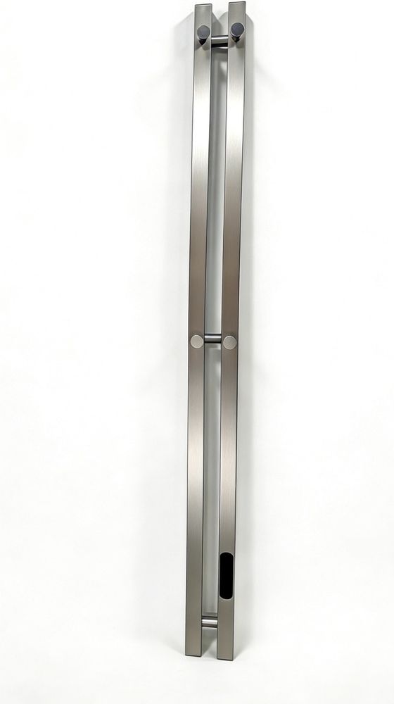Полотенцесушитель электрический Rein Double Cube-Nickel 1200*90 мм