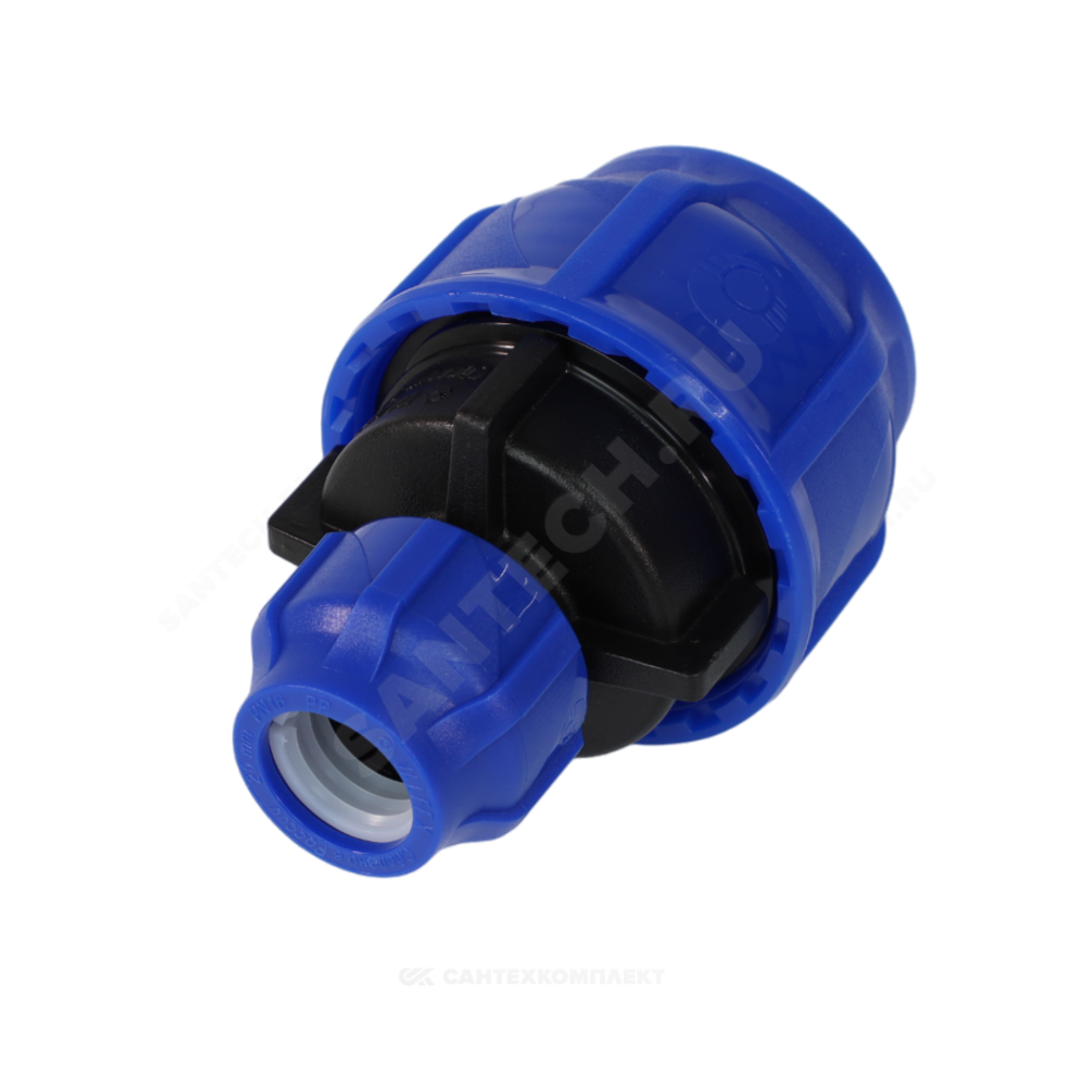 Муфта компрессионная ПЭ переходная Дн 63х25 Ру16 VALFEX 121001216325