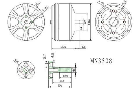 T-Motor MN3508 KV580