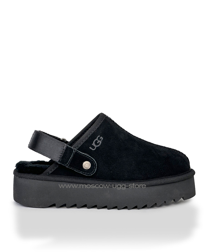 GOLDENSTAR CLOG PLATFORM- Black