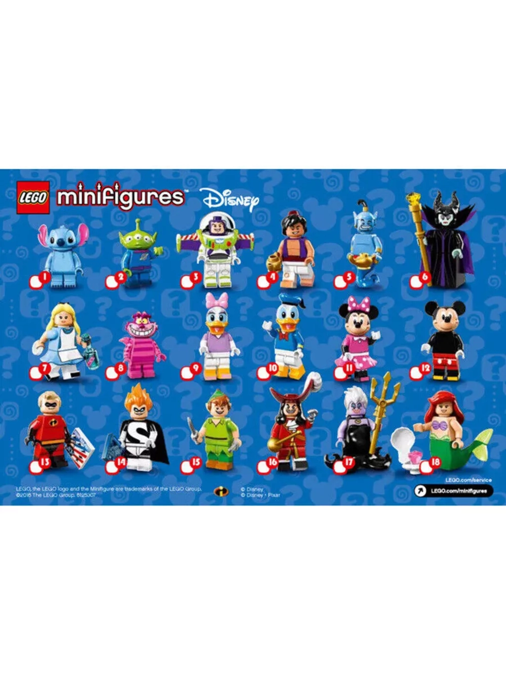 Минифигурки LEGO 71012 Disney Series 1