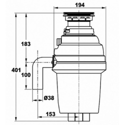 Измельчитель пищевых отходов Zorg ZR-75 D