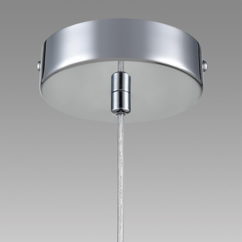 8102/1A COMFI LN26 408 хром/прозрачный металл/металл Подвес Е14 1*40W 220V ISHA