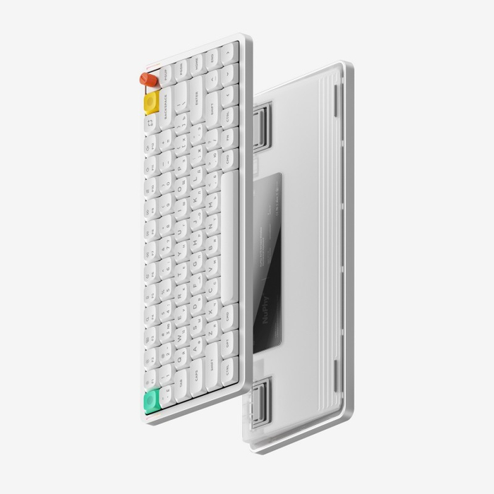 Беспроводная ультратонкая механическая клавиатура Nuphy AIR75v3 Nova White, RGB, Hot Swap, Brown Nano Switch, NuPhy IO 2.0 (AIR75v3-NW-BRN)