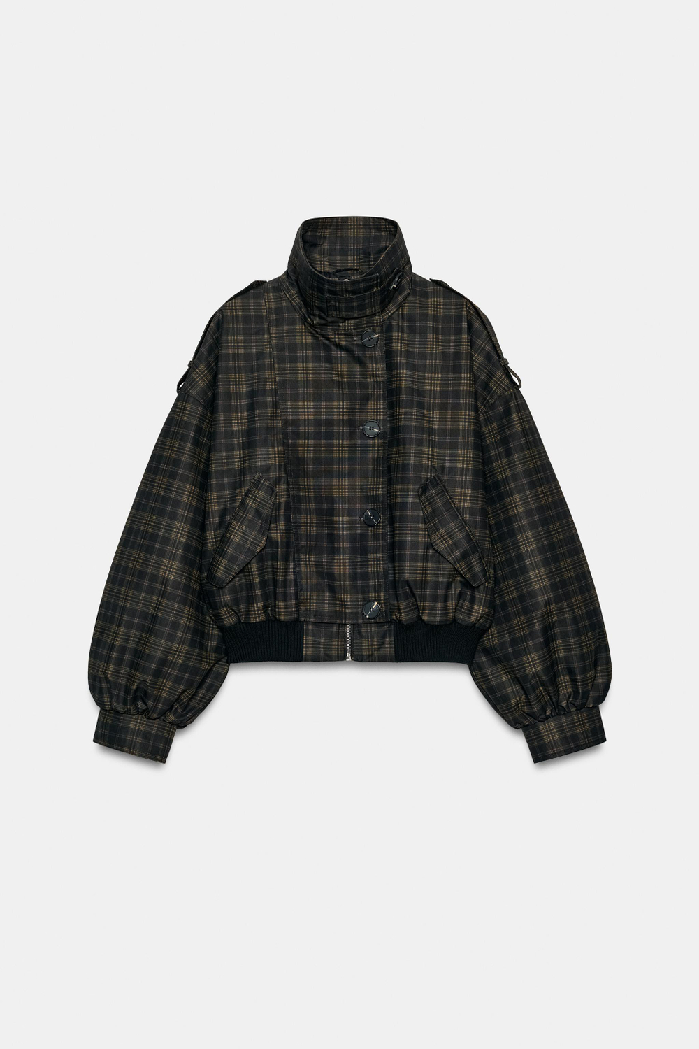КУРТКА-БОМБЕР В КЛЕТКУ — ZARA