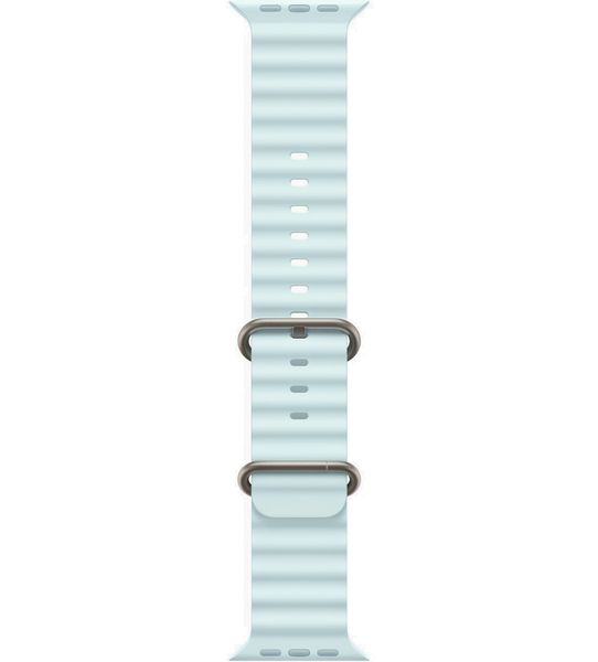 Умные часы Apple Watch Ultra 2 49 мм натуральный титан, ремешок Ocean голубого цвета