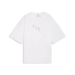 Футболка женская PUMA ESS GRAPHICS LEO LUXE Bedazzled Oversized Tee