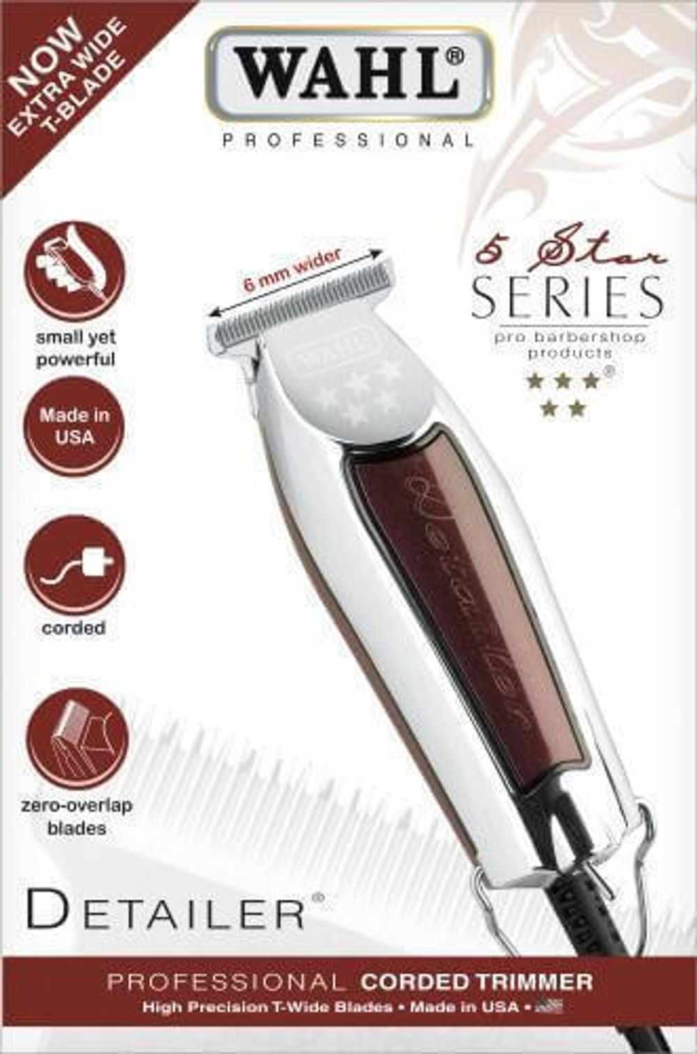 Триммер Wahl Detailer X-Tra Wide 5 Star (8081-1216Н) - 5