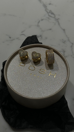 Серьги С ФИАНИТАМИ gold