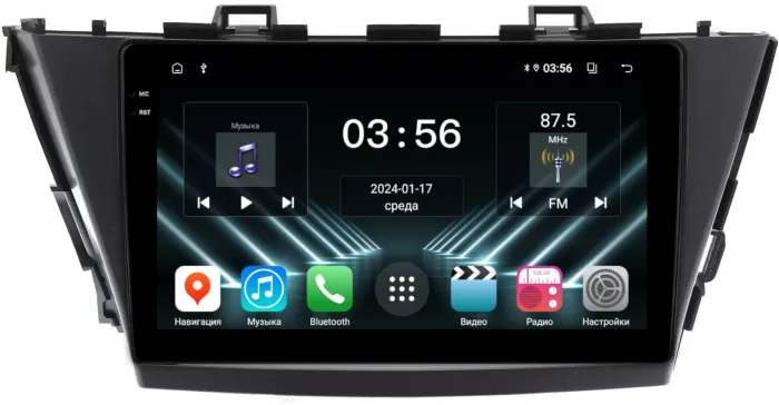 Магнитола для Toyota Prius Alpha 40 2011-2014 (правый руль) - FarCar S280 монитор 9.5" IPS на Android 13, CarPlay