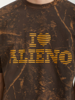 Мужская Футболка I Love Alieno Camo