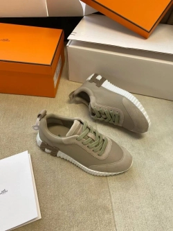 Женские кроссовки Hermes Bouncing цвета хаки